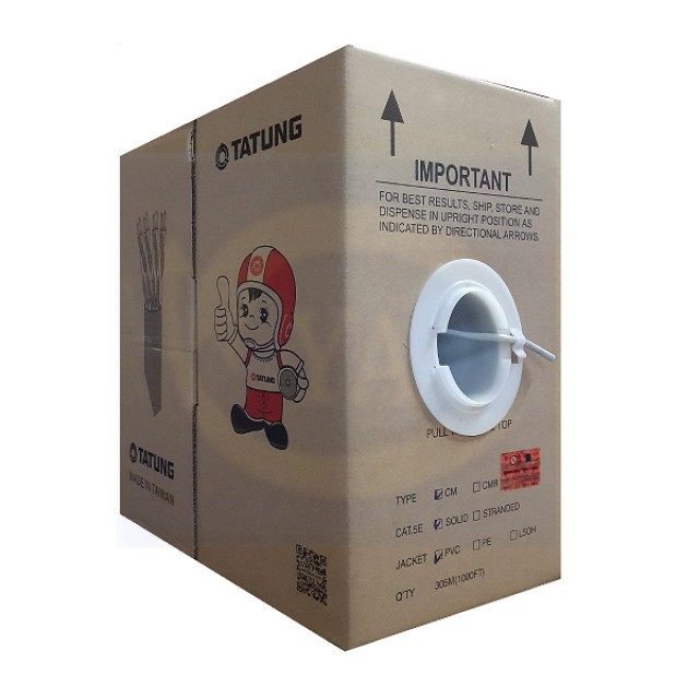 大同 CAT.5e UTP/PVC 24AWG 灰色 (箱裝305M)