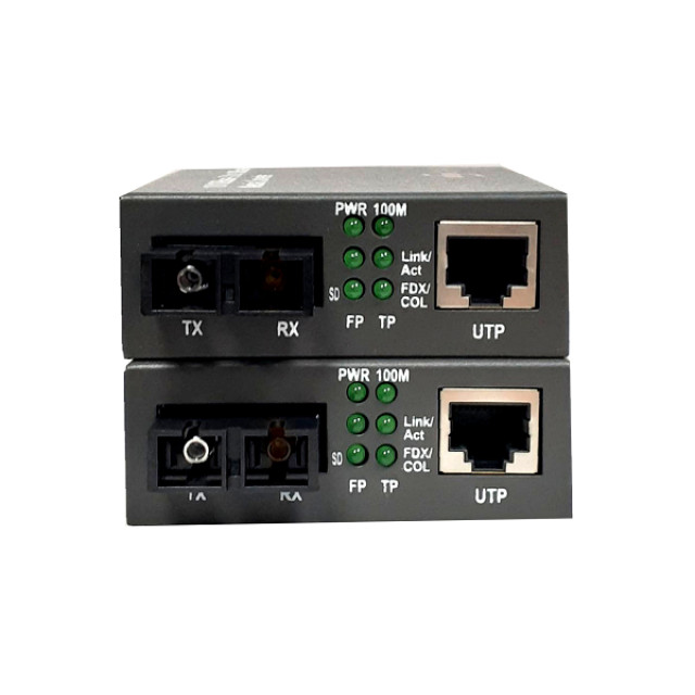 JYAN 致仰 單模雙芯 光電轉換器 10/100M SC接頭 NT-1100S