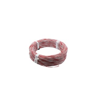 局規屋內電纜 0.5mm×2C 紅白跳線 (200M/丸)
