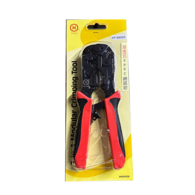 HANLONG 亨龍 8P8C 穿透式網路壓接工具 HT-580ER