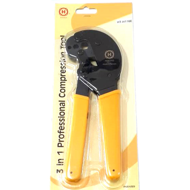 HANLONG 亨龍 同軸電纜壓接工具 (一體成型用) F接頭 4C/5C/7C  HT-116E