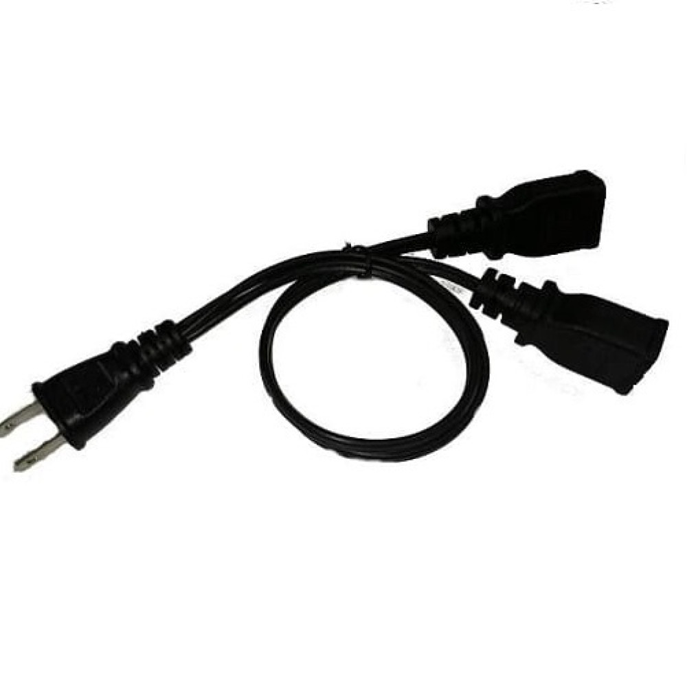 AC公插+1.25m㎡×2C電源線 to 2母插