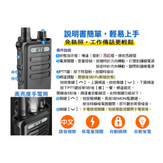 MTS 業務型無線電對講機 6W MTS-3199