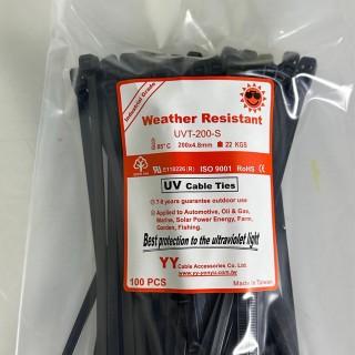 抗UV紮線帶 (黑) CV-200W  (100條/裝)