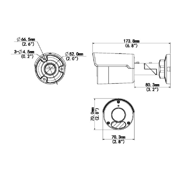 Everfocus 慧友 200萬 智慧雙光同軸帶聲音類比槍型攝影機 EZNU2AS33-DLA