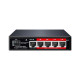 JYAN 致仰 4路 全千兆PoE網路供電中繼器+1SFP GPS204