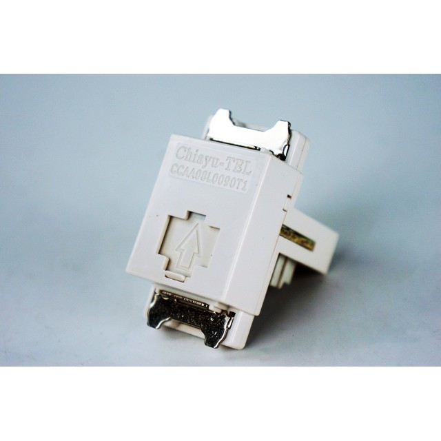嘉佑 卡式電話插座 IDC型打線式4芯  JY-1141-1 10只裝